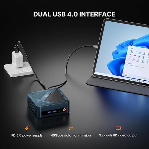 N150 Mini PC E3, Twin Lake N150(Beat N100/N95, up to 3.6GHz), 16GB DDR4 RAM 512 SSD Mini Computers,11 Pro Desktop 4K Dual Display/HDMI/WiFi/BT/LAN for Home/Office in Kuwait