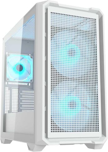 Cougar MX600 RGB PC Gaming Case Mini Tower – Black, Supports Mini-ITX/Micro ATX Motherboards, Fits up to 380mm GPU, Pre-Installed 2x160mm Front & 1x120mm Rear Fans in Saudi Arabia