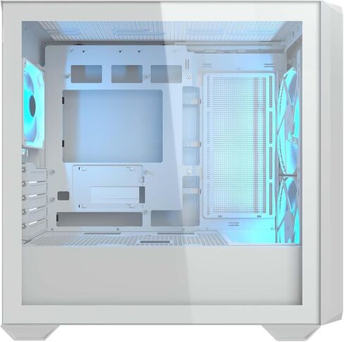 Cougar MX600 RGB PC Gaming Case Mini Tower – Black, Supports Mini-ITX/Micro ATX Motherboards, Fits up to 380mm GPU, Pre-Installed 2x160mm Front & 1x120mm Rear Fans in Saudi Arabia