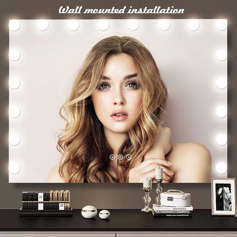 Thekla Gold Arch Hollywood Vanity Mirror مع أضواء لجدار مكتب المكياج الجدار القابل للفصل in Saudi Arabia