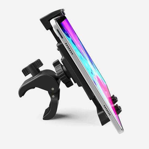 Tablet Stand, Bike Phone Mount for Indoor Gym Treadmill, Spinning Exercise Bicycle, Mic Stand, Tablet Holder Mount Phone Stand for iPad Pro, iPad, iPad Mini/Air Tablet & Smartphones (4.7-12.9") in Saudi Arabia