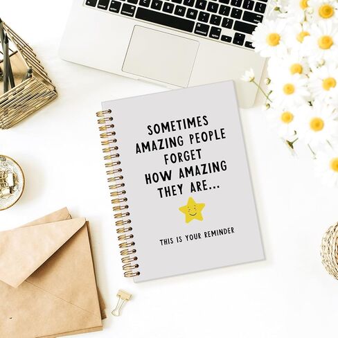 Motivational journal, Inspirational Office Notebooks for Work, Coworker Gifts for Women Men，College Ruled Hardcover Spiral Notebook 5.5x8.3 in Kuwait