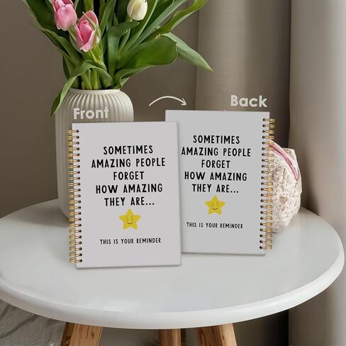 Motivational journal, Inspirational Office Notebooks for Work, Coworker Gifts for Women Men，College Ruled Hardcover Spiral Notebook 5.5x8.3 in Kuwait