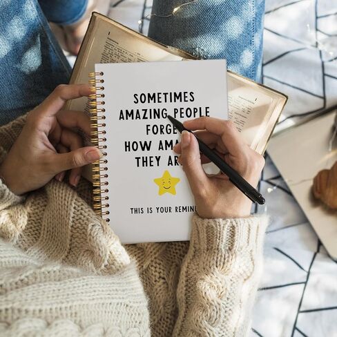 Motivational journal, Inspirational Office Notebooks for Work, Coworker Gifts for Women Men，College Ruled Hardcover Spiral Notebook 5.5x8.3 in Kuwait