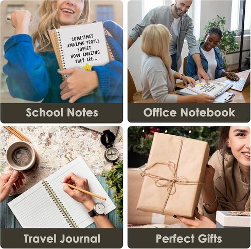 Motivational journal, Inspirational Office Notebooks for Work, Coworker Gifts for Women Men，College Ruled Hardcover Spiral Notebook 5.5x8.3 in Kuwait