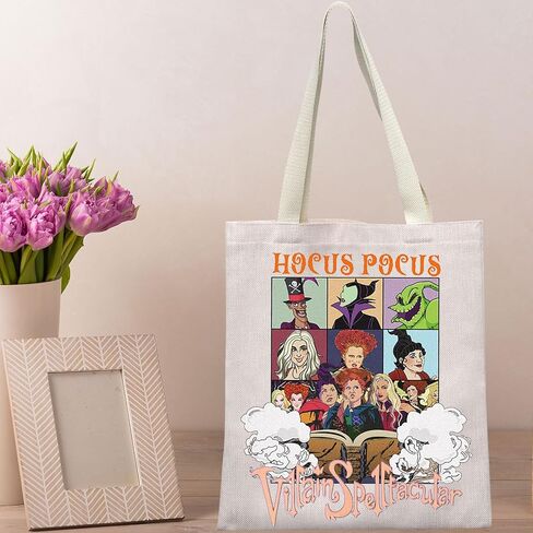 BWWKTOP Sandersonn Sisters Tote Bag Dr Facilier Fans Gift Ghost Shoulder Bag Villains Spelltacular Witch Merch in Saudi Arabia