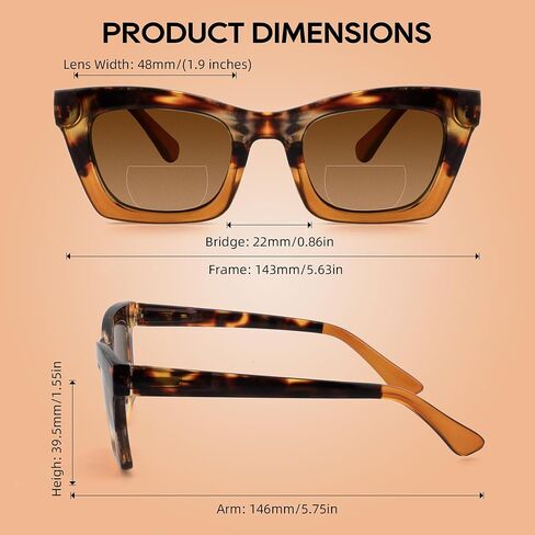 HIYANJN 2 Pack Bifocal Reading Sunglasses for Women Men UV400 Protection Outdoors Fashion Sun Readers With Spring Hinge in Kuwait