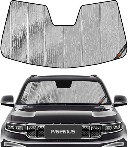 الزجاج الأمامي الظل أشعة الشمس لجيب واجونر ، جراند فاجونر 2022-2024 ، واجونر L ، Grand Wagoneer L 2023-2024 ، درع شمس النافذة الأمامية الدائمة ، شتاء الصيف القابلة للتكيف شتاء شتاء in Saudi Arabia