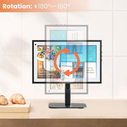 PUTORSEN TV Wall Mount - for Alexa Echo Show 21, Echo Show 15 Full Motion Wall Bracket, Holds up to 44lbs,VESA 75 and 100mm, Black in Saudi Arabia