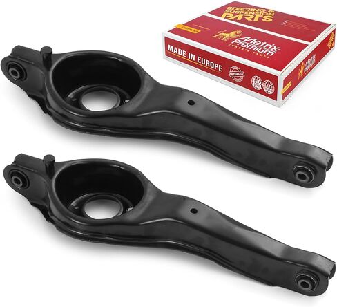 Metrix Premium Chassis Parts - 2 PC Rear Lower Rearward Control Arm Kit Fits 09-13 Mazda 3 Sport, 04-13 3, 10-11 Volvo S40, 07-13 C30, 05-09 S40, 05-11 V50, Replacement RK641468, Made in Europe in Saudi Arabia