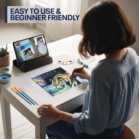 Painting4Real DIY Painting Kits for Adults and Kids with Video Tutorials: Learn How to Paint Nesting Birds – Painting Set & Art Supplies Kit, Ideal for Modern Farmhouse Art – 9 Piece Acrylic Paint Set in Kuwait