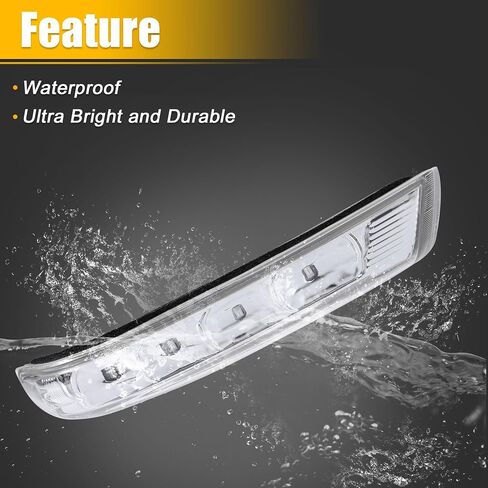 uxcell Car LED No.876233J000 Right Side Rear View Mirror Turn Signal Amber Light Indicator for Hyundai Veracruz Santa Fe 2007-2012 in Saudi Arabia