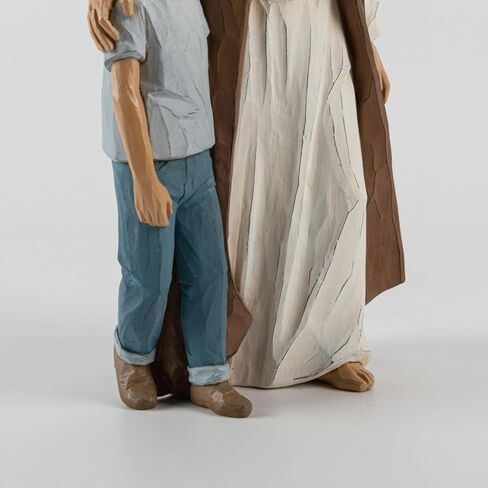Jesus Christ with Child, First Communion boy Gift He Walks with me Sculpture, Hand Painted, Religious Modern Home Decor, Christian Figurines, 9.5 Inch in Kuwait