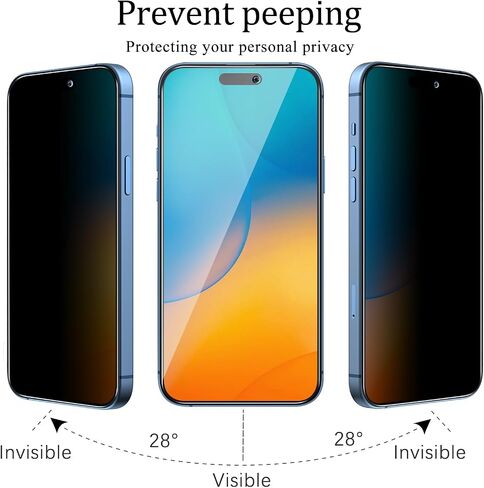 KAREEN 2 Pack Screen Protector for iPhone 16e 6.1-Inch Tempered Glass Film, Anti Scratch, Bubble Free, Case Friendly, Easy to Install in Kuwait