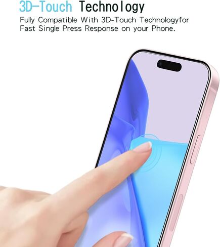 KAREEN 2 Pack Screen Protector for iPhone 16e 6.1-Inch Tempered Glass Film, Anti Scratch, Bubble Free, Case Friendly, Easy to Install in Kuwait