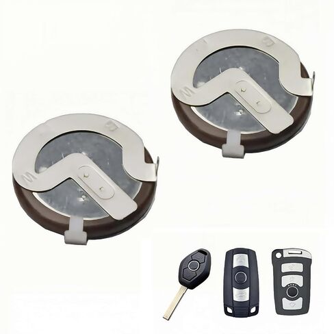 BestParts 2Pcs VL2020 90 Degrees Remote Key Fob Rechargeable Battery Replacement for BMW E39 E46 E60 E90 E92 3V 20mah in Saudi Arabia