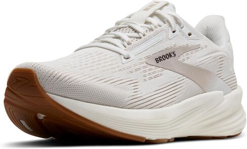 Brooks Women’s Revel 8 Runned Running & Walking Shoe - White/Chateau Gray - 5.5 Wide in Kuwait