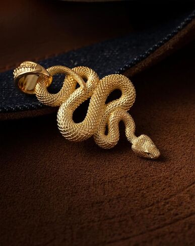 COPPERTIST.WU Snake Pendant Necklace 925 Sterling Silver Viper Handmade Jewelry Gift Goth Animal for Men Women in Saudi Arabia