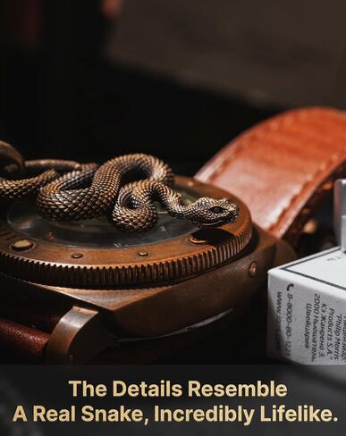 COPPERTIST.WU Snake Pendant Necklace 925 Sterling Silver Viper Handmade Jewelry Gift Goth Animal for Men Women in Saudi Arabia