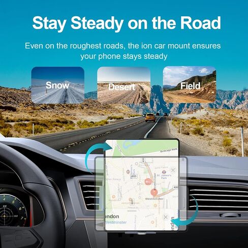 2-in-1 Phone Holders for Your Car, 15W Wireless Charger Car Mount for Samsung Galaxy Z Fold 6 5 4 3 2, Cell Phone Holder for Air Vent Dashboard, Dual Coil Qi Fast Charge, Auto Clamping in Saudi Arabia