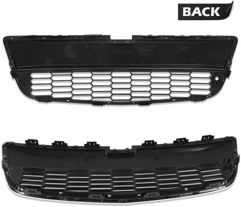 Cheda Front Pumper Grille Grille Grille Chrome & Black متوافق مع 2012 2013 2014 2015 2016 Chevy Sonic in Saudi Arabia