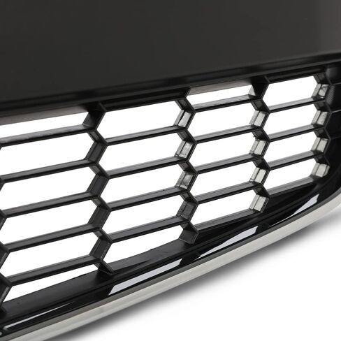 Cheda Front Pumper Grille Grille Grille Chrome & Black متوافق مع 2012 2013 2014 2015 2016 Chevy Sonic in Saudi Arabia