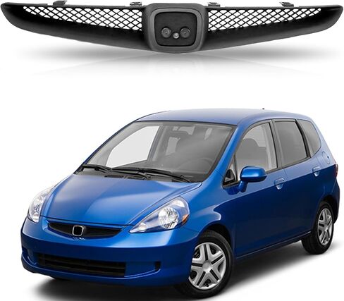 تدفق قطع الغيار لعام 2007 2008 هوندا Fit Base/DX/LX/Sport Front Grille Grille Assembly Black in Saudi Arabia