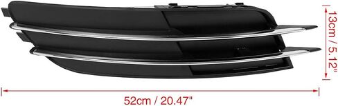 X AutoHaux Car Pront Pront Left Side Light Light Cover 4G0807681 لـ Audi A6 Quattro 2012-2014 in Saudi Arabia