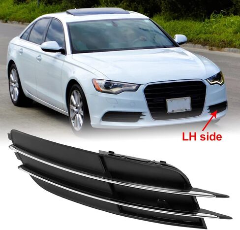 X AutoHaux Car Pront Pront Left Side Light Light Cover 4G0807681 لـ Audi A6 Quattro 2012-2014 in Saudi Arabia