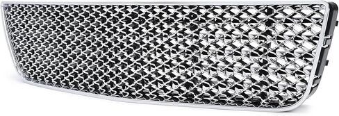 KUAFU Front Bumper Lower Grille Compatible with 2006-2013 Chevy Impala 2014-2016 Chevrolet Impala Limited Replacement for GM1036106 Hood Grill Insert Guard Plastic(ABS+PP) -Silvery in Saudi Arabia