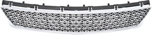 KUAFU Front Bumper Lower Grille Compatible with 2006-2013 Chevy Impala 2014-2016 Chevrolet Impala Limited Replacement for GM1036106 Hood Grill Insert Guard Plastic(ABS+PP) -Silvery in Saudi Arabia