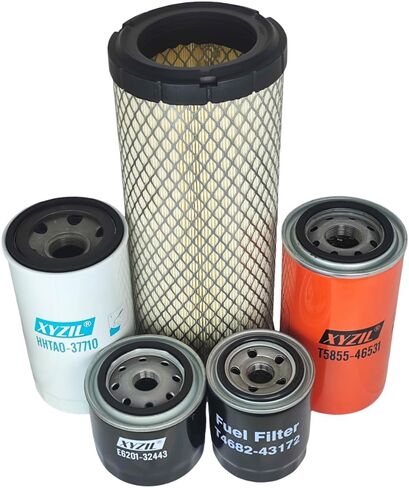 طقم مرشح خدمة الصيانة متوافقة مع Kioti CK2610 HST CK2620 HST جرار مضغوط CK2610H CK2620CHSE CK2610CHSE CK2620H زيت محرك الهواء هيدروليكي E7230-11081 E6201-32443 E6201-32443 in Saudi Arabia