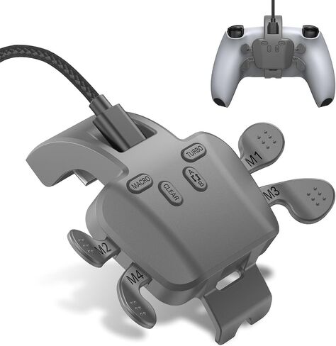 IWGAME Back Paddles for PS5 Controller, Plug and Play with 4 Back Buttons Attachment Compatible with PS5/PC/MAC, Support Turbo, Rrogrammable, Map, Key Swap Functions(Not include Controller) in Saudi Arabia