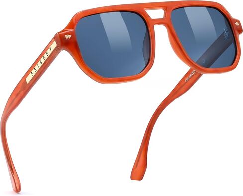 FEISEDY Polarized Aviator Sunglasses Men Women, Retro 70s Style Design - UV400 Protection, Driving & Daily Wear B0203 in Saudi Arabia