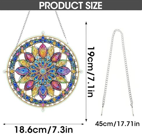 SKRYUIE Hanging Diamond Art Kits for Adults Pendant Butterfly, Special Shaped Crystal DIY Diamond Painting Kit, Acrylic Board Wreath Pendants Double Sided, Home Decor 4.96 x 7.91 Inch x2 in Saudi Arabia