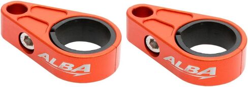 ATV Billet Brake Line Clamps for Aftermarket Brakelines Black by Alba Racing (Pair-Set of 2) Compatible with Yamaha YFZ 450, YFZ 450R, Raptor 700, 660, 250, 125, Banshee 350 in Kuwait
