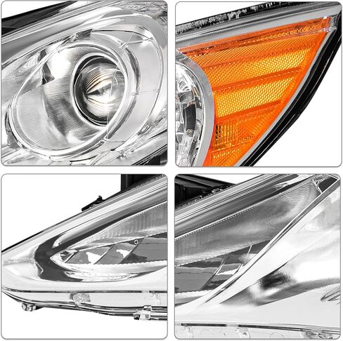 Headlight Assembly Fit for 2011 2012 2013 2014 Hyundai Sonata, Not for Hybrid Model, Left Driver Side in Kuwait