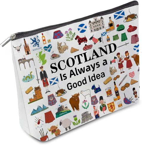 Iceland Travel Souvenir Makeup Bag, Iceland Themed Lovers Cosmetic Bag for Besties Girls Friends Travel Lovers,Toiletry Organizer Zipper Bags for Icelands Traveler in Kuwait