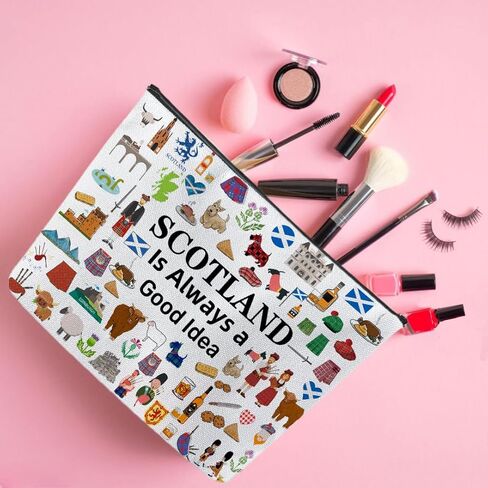 Iceland Travel Souvenir Makeup Bag, Iceland Themed Lovers Cosmetic Bag for Besties Girls Friends Travel Lovers,Toiletry Organizer Zipper Bags for Icelands Traveler in Kuwait