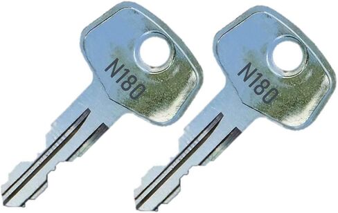 2 مفاتيح استبدال Thule N180-رفوف السقف ، القضبان ، صندوق الشحن ، شركات النقل ، العارضة ، النقل ، الأكياس (الرموز N001-N250 أو N001R-N250R) أفضل من OEM! in Kuwait