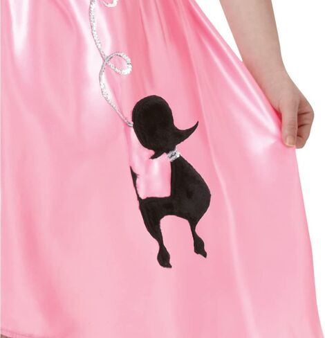 Amscan Sock Hop Sweetie Girls Costume | Medium - 6-8 | 1 Pc in Saudi Arabia