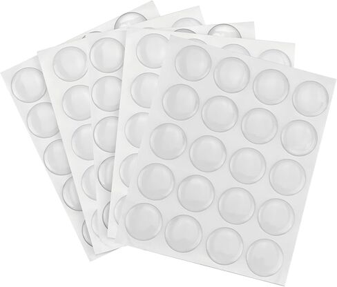 Enenes 100 PCS Epoxy Stickers, 1 Inch Clear Dome Seal Stickers for Bottle Caps, Resin Art, Jewelry Craft, Hair Bows, Scrapbooking, DIY Cards (Clear,Round) in Kuwait