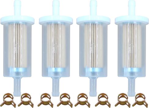 695666 FUEL FILTER 1/4 "لـ Briggs & Stratton 845125 691035 493629 Johndeer D100 D105 D110 D120 D125 D130 D140 D150 D155 D160 D170 L105 L120 L120 L120 in Kuwait