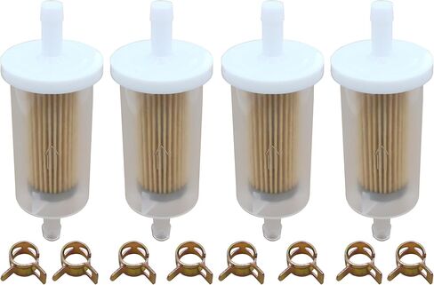 695666 FUEL FILTER 1/4 "لـ Briggs & Stratton 845125 691035 493629 Johndeer D100 D105 D110 D120 D125 D130 D140 D150 D155 D160 D170 L105 L120 L120 L120 in Kuwait