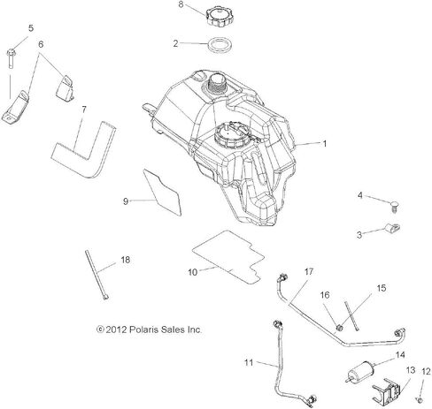 فلتر الوقود Polaris ATV ، الجزء الأصلي OEM الجزء 2520464 ، كتي 1 in Saudi Arabia