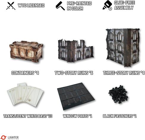 حاوية Wargame Tabletop Terrain 4pcs لـ WH40K و DND وألعاب الطاولة الأخرى in Kuwait