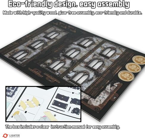 حاوية Wargame Tabletop Terrain 4pcs لـ WH40K و DND وألعاب الطاولة الأخرى in Kuwait