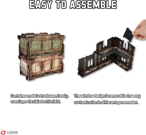 حاوية Wargame Tabletop Terrain 4pcs لـ WH40K و DND وألعاب الطاولة الأخرى in Kuwait