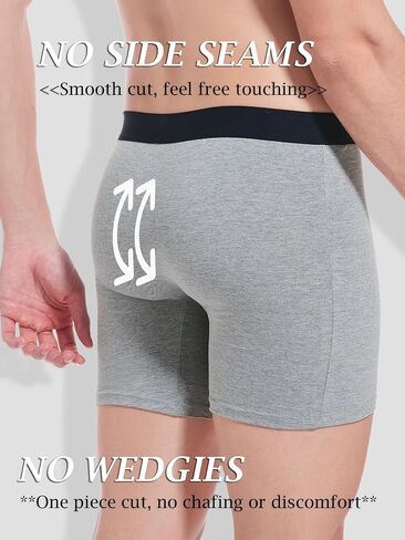 Men's Underwear Cotton Boxer Briefs Fly Underwear Comfortable for Men 3 Pack in Kuwait