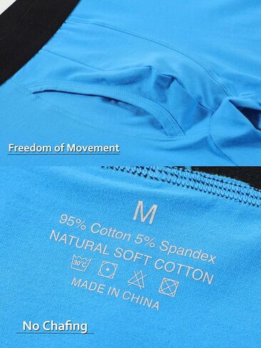 Men's Underwear Cotton Boxer Briefs Fly Underwear Comfortable for Men 3 Pack in Kuwait